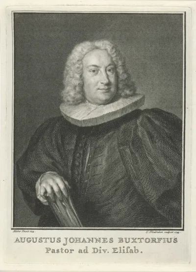 Portret van Augustus Johannes Buxtorfius