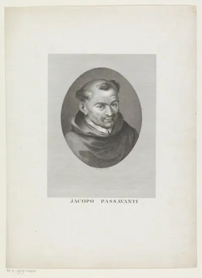 Portret van auteur en architect Jacopo Passavanti