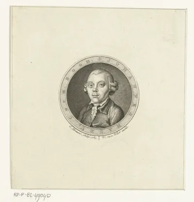 Portret van auteur Johannes Cornelisz. Hazeu