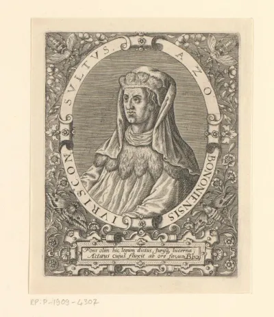 Portret van Azo van Bologna