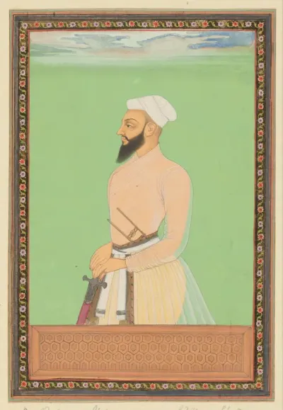 Portret van Bahlul-khan, de opperbevelhebber van Sultan Sikander, die thans heerser van Bijapur is