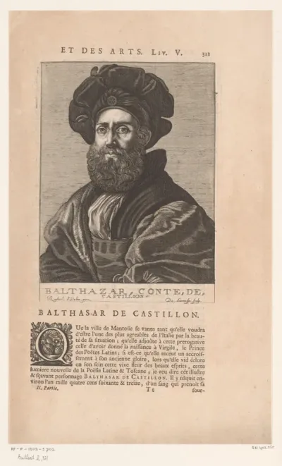 Portret van Baldassare Castiglione