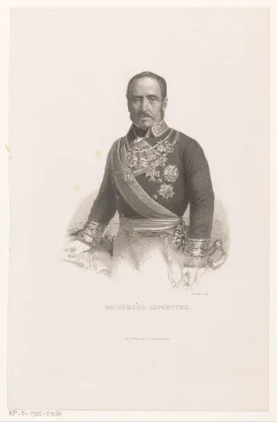 Portret van Baldomero Espartero