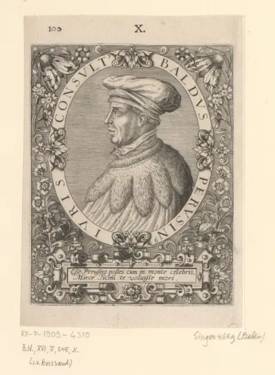 Portret van Baldus de Ubaldis