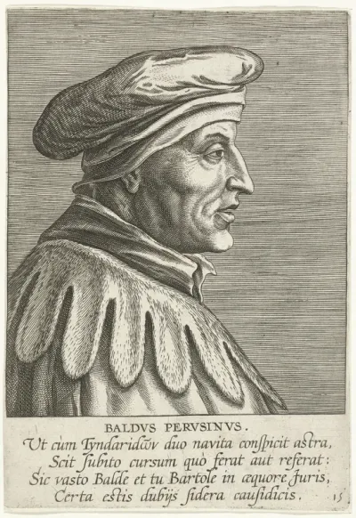 Portret van Baldus de Ubaldis