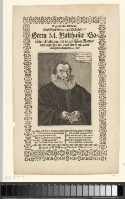 Portret van Balthasar Gockel