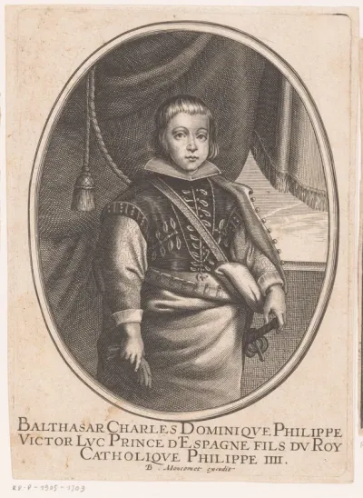 Portret van Balthasar Karel van Spanje