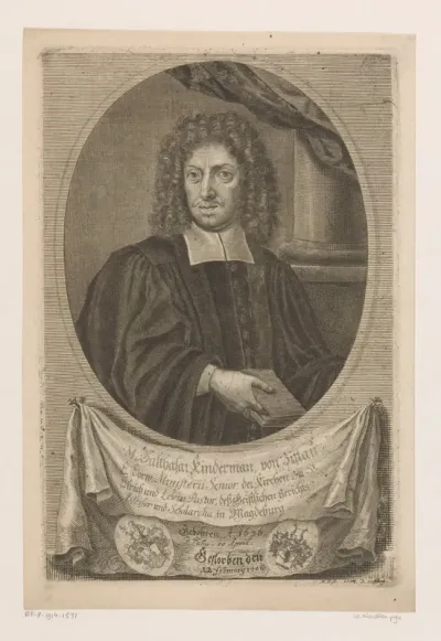 Portret van Balthasar Kindermann