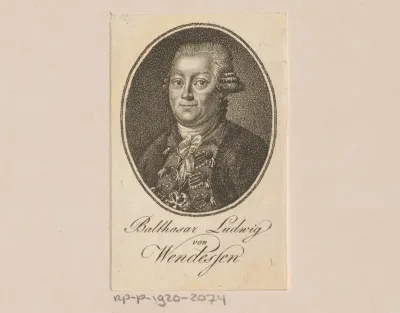 Portret van Balthasar Ludwig Christian von Wendessen