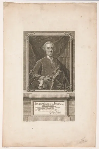Portret van Balthasar Ludwig Tralles