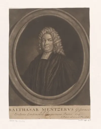 Portret van Balthasar Mentzer