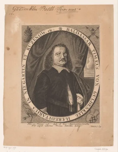 Portret van Balthasar Timaeus von Güldenklee