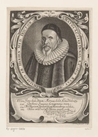 Portret van Balthasar von Herden op 70-jarige leeftijd