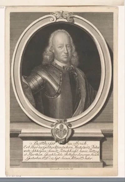 Portret van Balthasar von Stosch