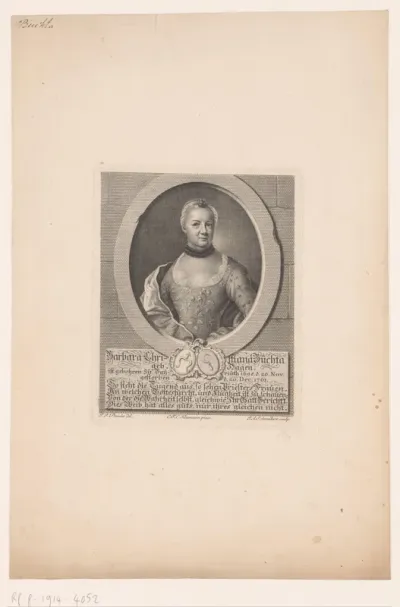 Portret van Barbara Christina Buchta