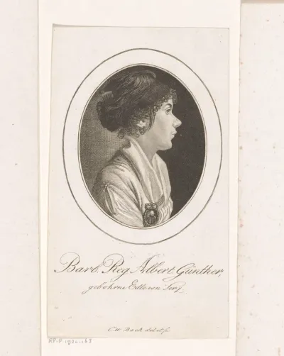 Portret van Barbara Regina Albertina Günther