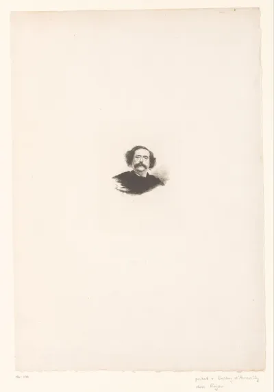 Portret van Barbey d'Aurevilly