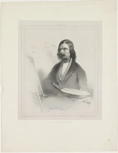 Portret van Barend Cornelis Koekkoek