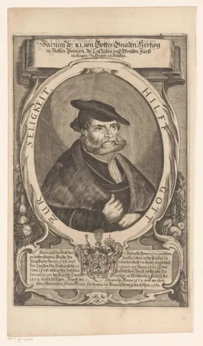 Portret van Barnim IX, Herzog von Pommern-Stettin