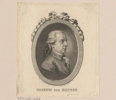 Portret van baron Joseph Friedrich von Retzer