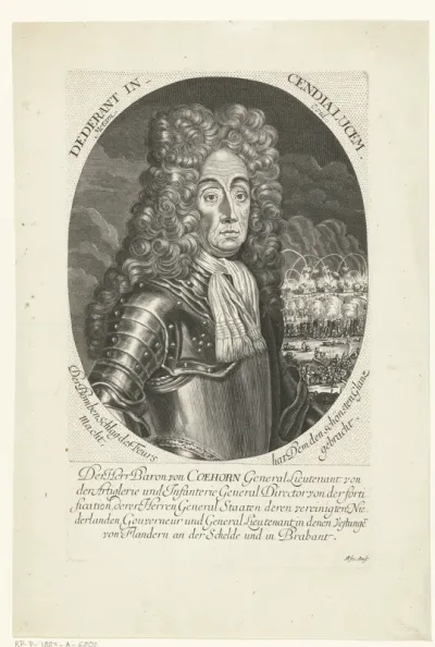 Portret van baron Menno van Coehoorn