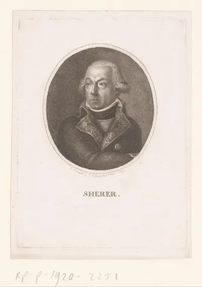 Portret van Barthélemy Louis Joseph Schérer
