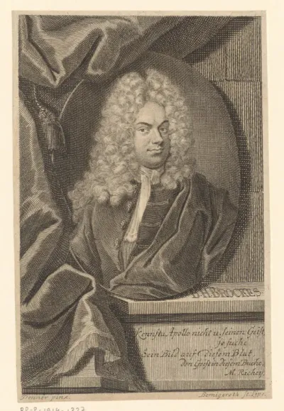 Portret van Barthold Hinrich Brockes
