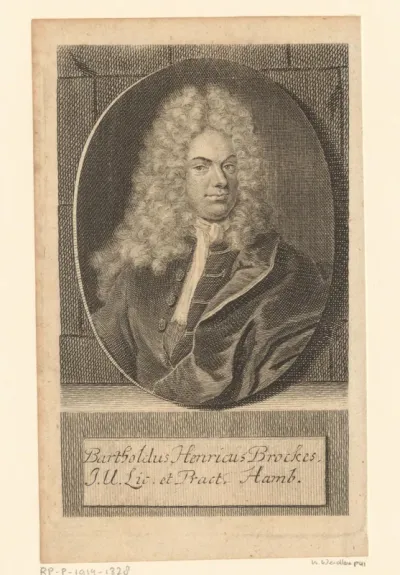 Portret van Barthold Hinrich Brockes