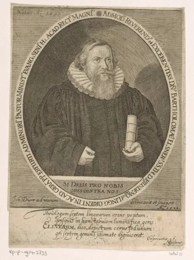 Portret van Bartholomäus Elsner