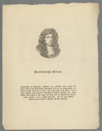 Portret van Bartholomäus Kilian (II)