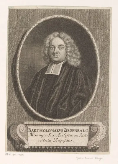 Portret van Bartholomäus Ziegenbalg