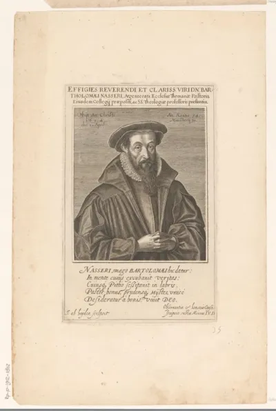 Portret van Bartholomeus Nasser op 54-jarige leeftijd
