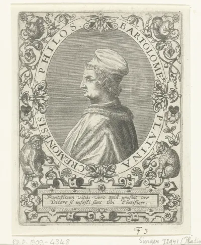 Portret van Bartolomeo Platina