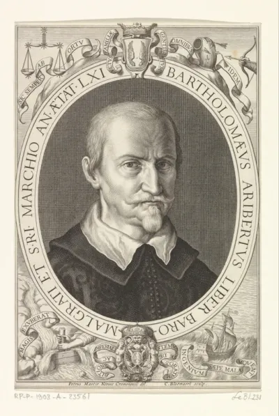 Portret van Bartolommeo Ariberto de Malgrati op 61-jarige leeftijd
