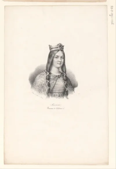 Portret van Basina van Thüringen