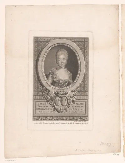 Portret van Bathilde d'Orléans