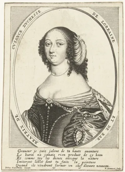 Portret van Béatrix Cusance, hertogin van Lorraine