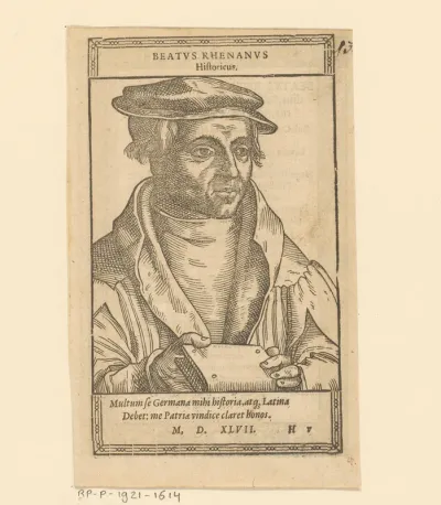 Portret van Beatus Rhenanus
