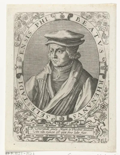 Portret van Beatus Rhenanus