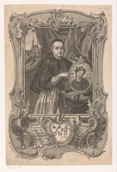 Portret van Beda Abbas Wessofontanus