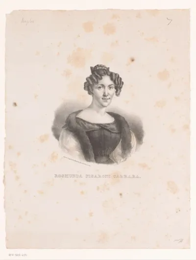 Portret van Benedetta Rosmunda Pisaroni
