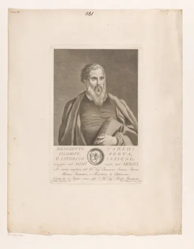 Portret van Benedetto Varchi