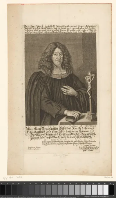 Portret van Benedict Bock