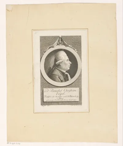 Portret van Benedict Christian Vogel