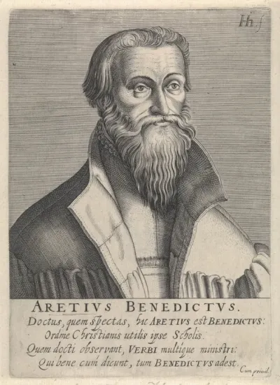 Portret van Benedictus Aretius