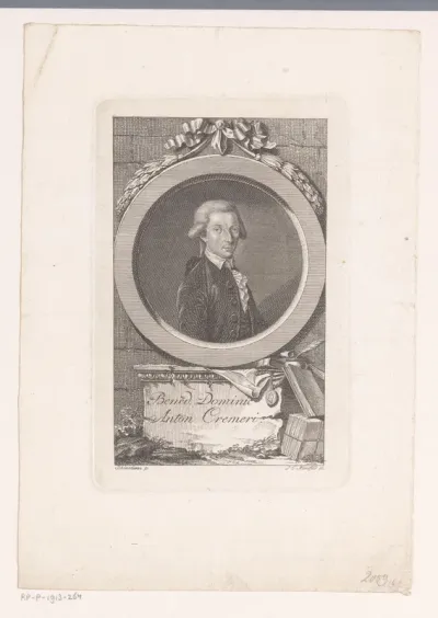 Portret van Benedikt Dominik Anton Cremeri