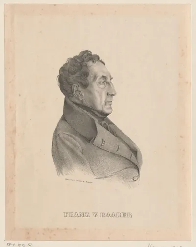 Portret van Benedikt Franz Xaver von Baader