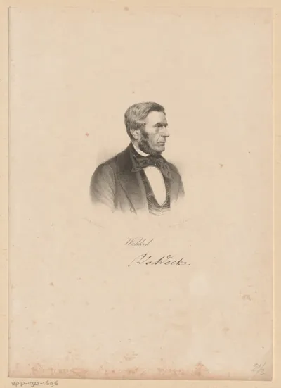 Portret van Benedikt Waldeck