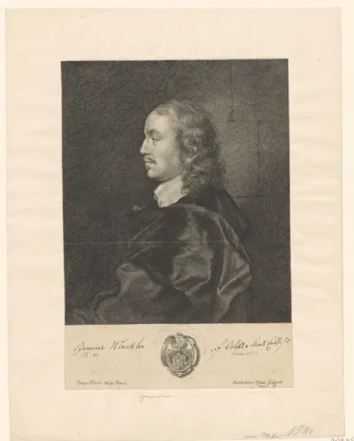 Portret van Benedikt Winckler op 32-jarige leeftijd
