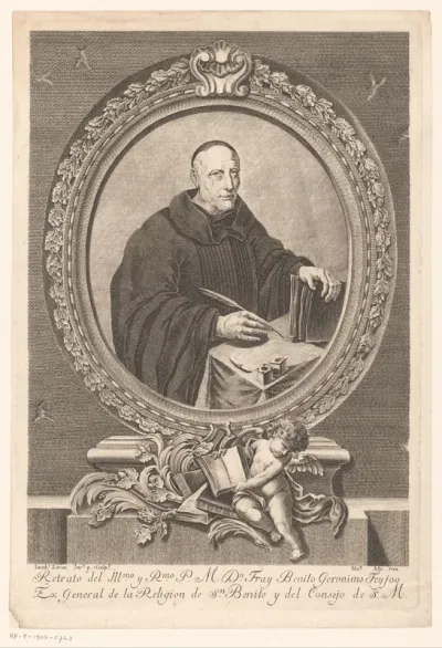 Portret van Benito Jerónimo Feijóo y Montenegro